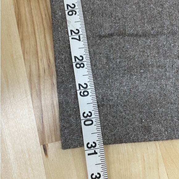 Ted Baker NWT Shuttle Leyden Flannel Brown Trousers Size 34R Flat Front Wool - Picture 11 of 11